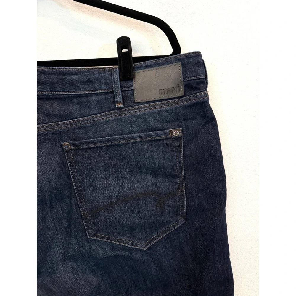 Mavi Jeans Matt Relaxed Straight Leg Jeans Mens 42x30 Dark Wash Stretch Denim